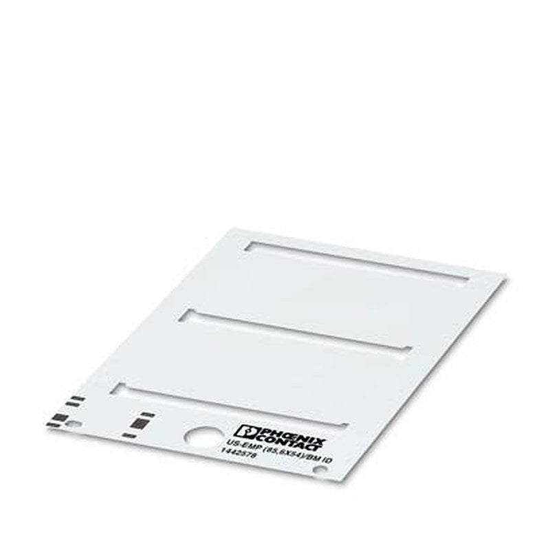 Phoenix Contact Marker, 0.5 mm Length, 53.7 mm Height 1442578 White