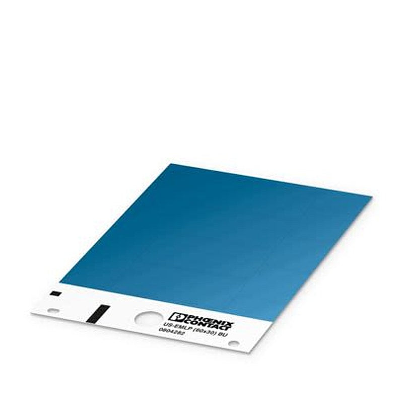 Phoenix Contact Label, 0.55 mm Length, 29.8 mm Height 1442588 Blue