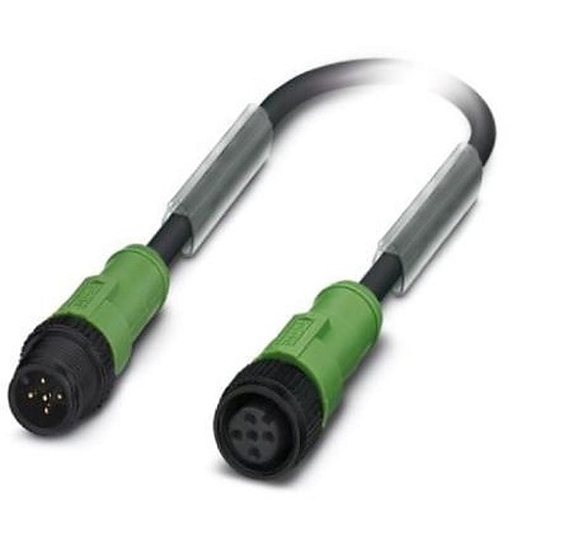 Phoenix Contact Male 4 way M12, Straight to Female 4 way M12 Sensor Actuator Cable, 300 mm