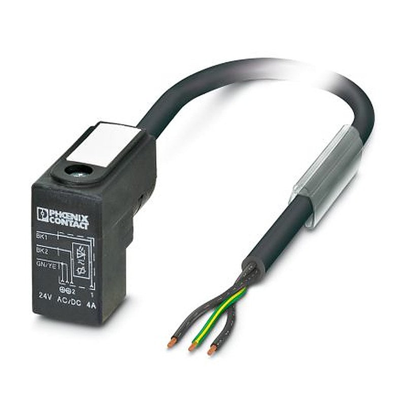 Phoenix Contact 3 way DIN 43650 Form C to 3 way Unterminated Sensor Actuator Cable, 10 m