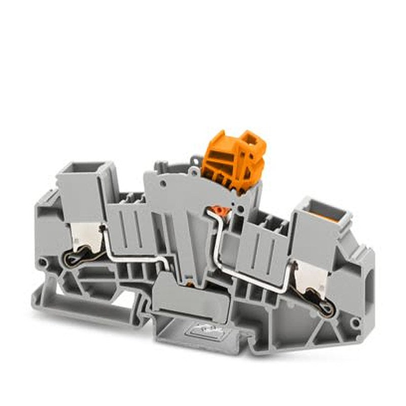 Phoenix Contact 1446173 XTVMEA 6 Series Test Disconnect Terminal Block Grey, 6mm², Push-in