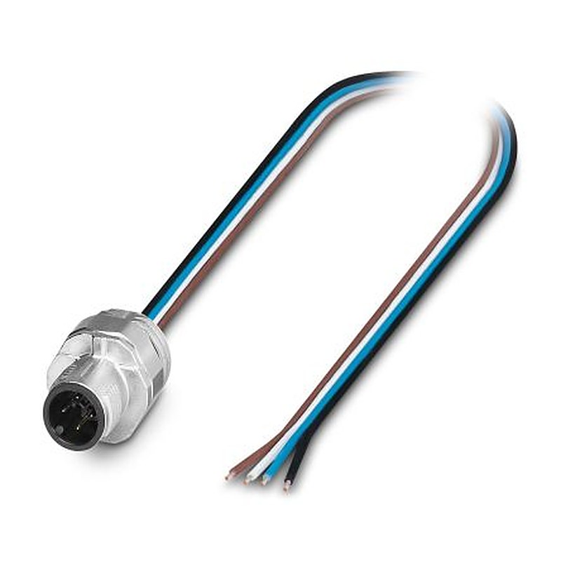 Phoenix Contact Circular Connector, 4 Contacts, Plug-in, M12 Connector, Plug, Male, IP65, IP67, SACC Series