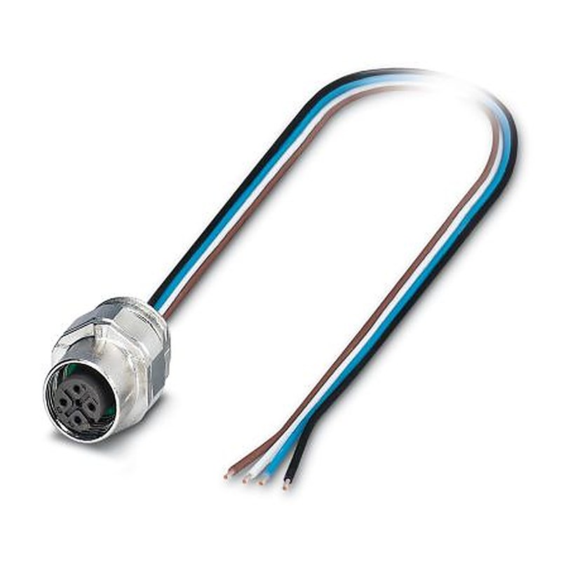 Phoenix Contact Female 4 way Straight to 4 way Unterminated Sensor Actuator Cable, 2 m