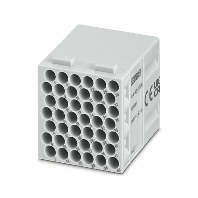 Phoenix Contact Heavy Duty Power Connector Insert, 10A, HC-M-42 Series Male, 42 Contacts