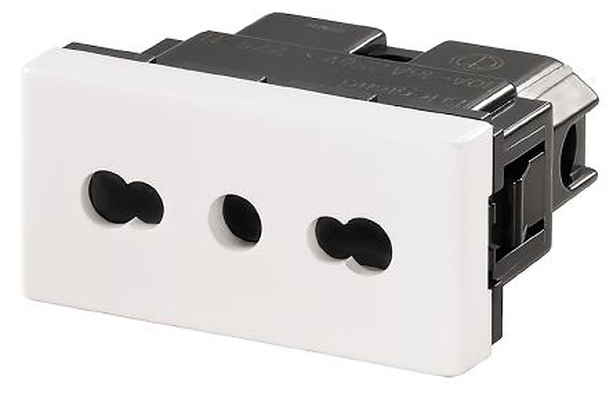 Weidmüller IE-FCI-PWS-IT White 1 Gang Plug Socket, 16A Outdoor, Type L - Italian