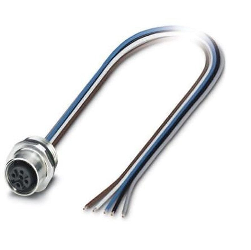 Phoenix Contact Female 5 way Straight to 5 way M12 Sensor Actuator Cable, 500 mm
