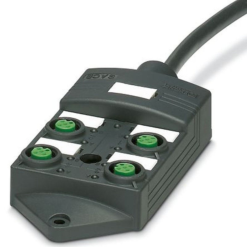 Phoenix Contact SACB Series Sensor Box, 4 Port, M12 Connector, 10 m