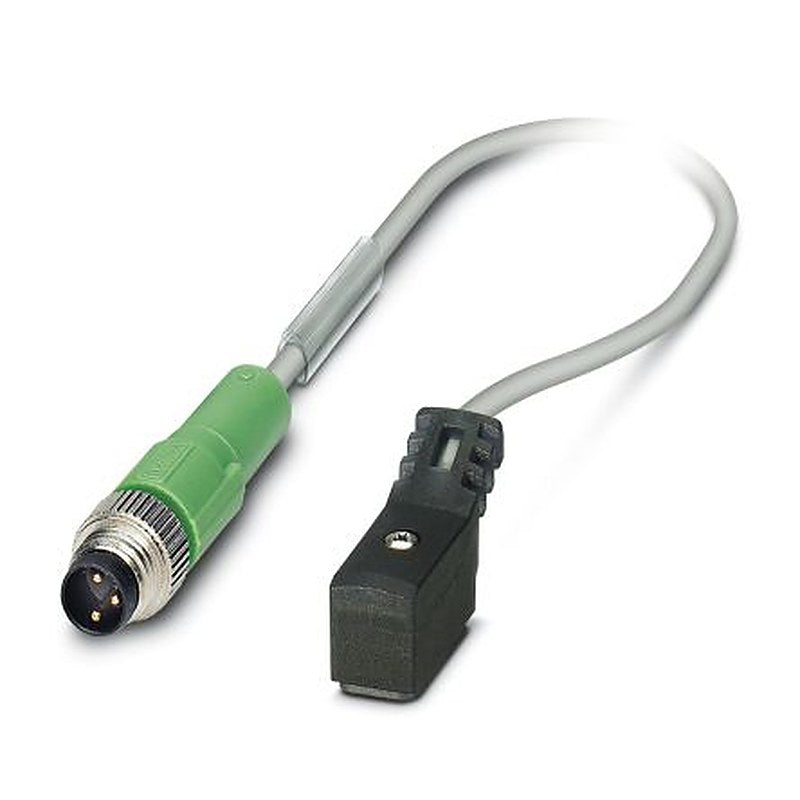 Phoenix Contact Male 2 way M8 to 2 way KMYZ-9 Sensor Actuator Cable, 1.5 m