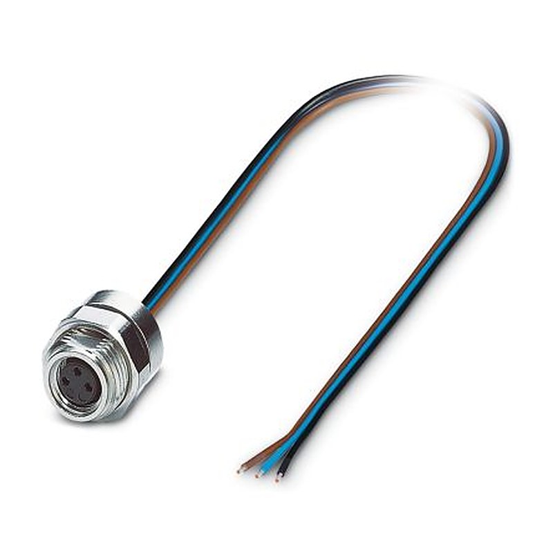 Phoenix Contact Female 3 way M12 to 3 way Unterminated Sensor Actuator Cable, 500 mm