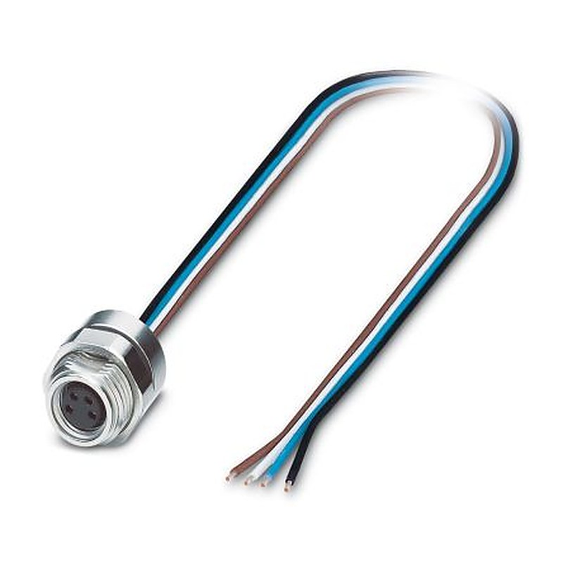 Phoenix Contact Female 4 way Straight to Male 4 way Unterminated Sensor Actuator Cable, 500 mm