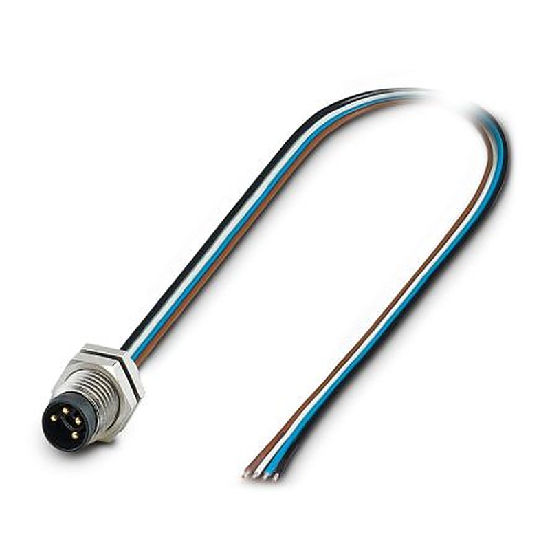 Phoenix Contact Male 4 way M8 to 4 way Free Cable End Sensor Actuator Cable, 500 mm