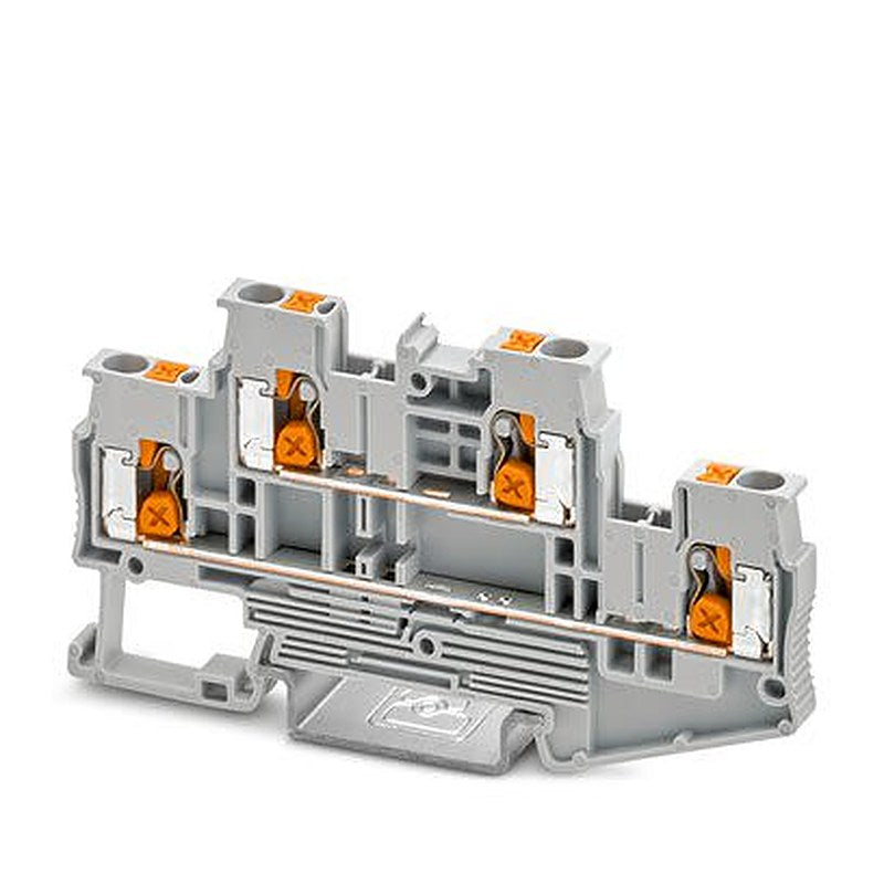Phoenix Contact 1453789 Double Level Terminal Block Grey, 2.5mm², 2-Level, Push-in