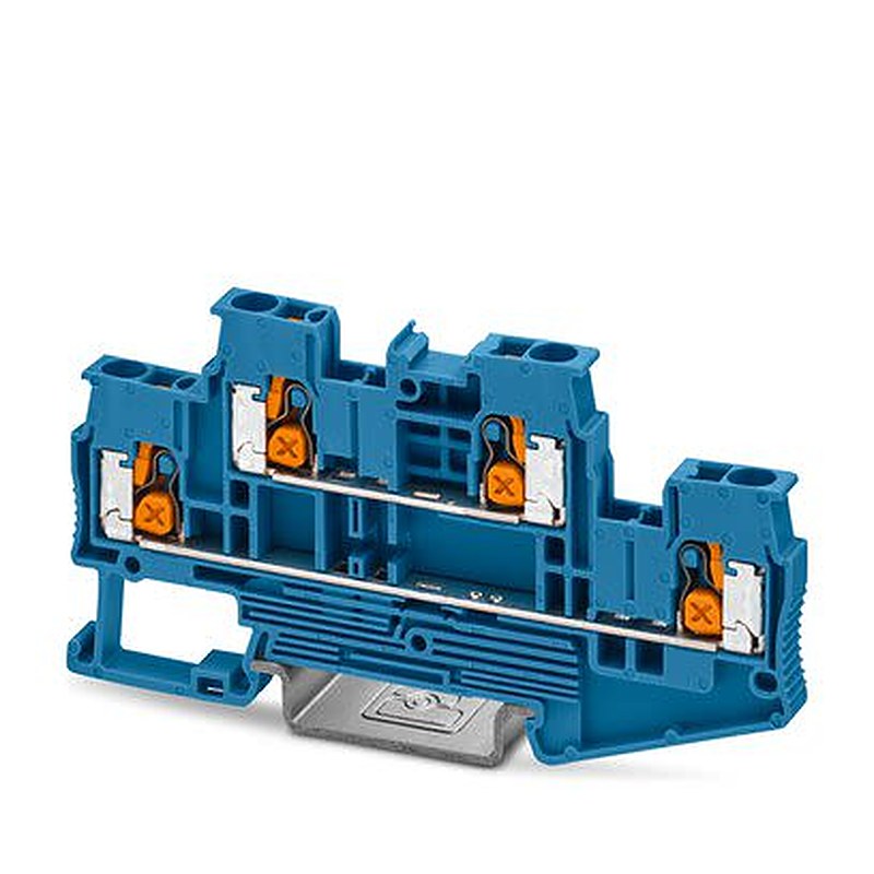 Phoenix Contact 1453899 Double Level Terminal Block Blue, 2.5mm², 2-Level, Push-in