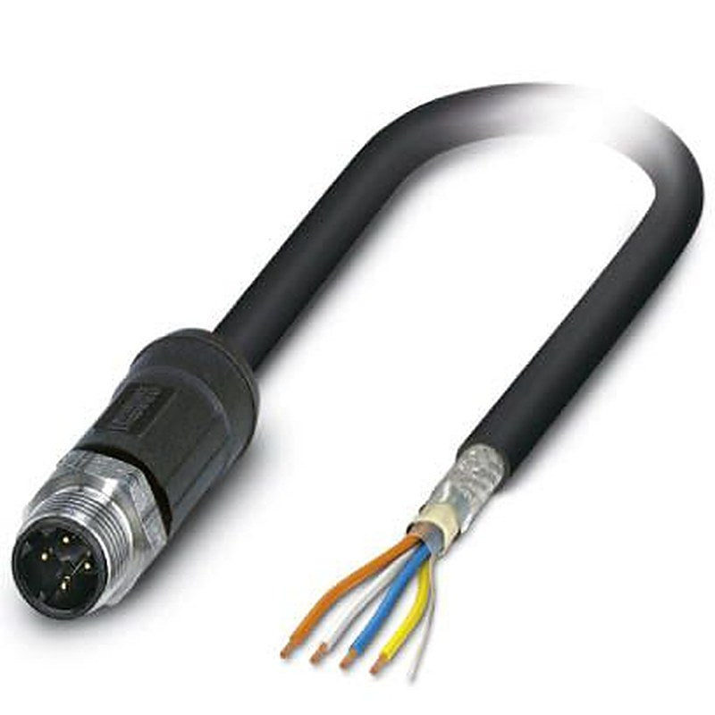 Phoenix Contact VS, 10 m Cat5 Ethernet Cable, Black, Shielded 4 Screened PEX Sheath