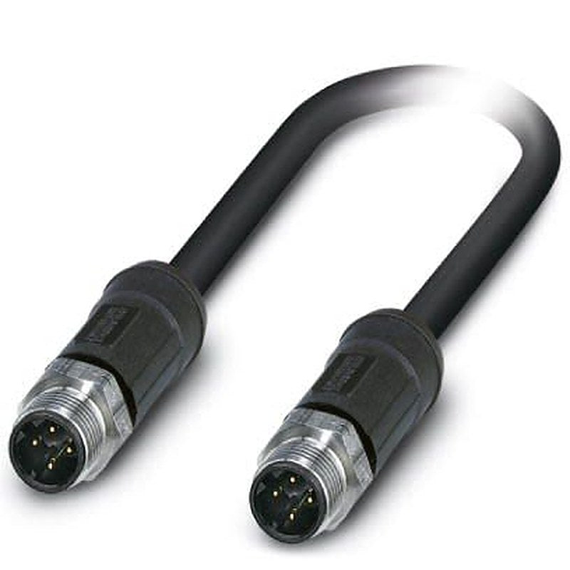 Phoenix Contact VS, 5 m Cat5 Ethernet Cable, Black, Shielded 4 Screened PEX Sheath
