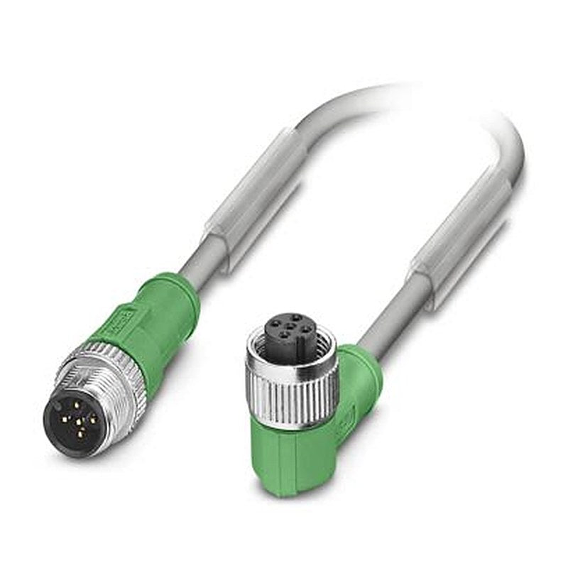 Phoenix Contact Male 5 way Straight to Female 5 way M12 Sensor Cable, 1 m