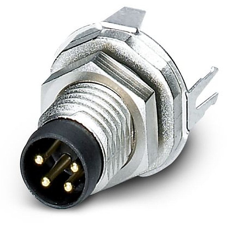 Phoenix Contact Circular Connector, 4 Contacts, Rear, M8 Connector, Plug, Male, IP67, SACC-DSI-M 8MS-4CON-L180 SH Series
