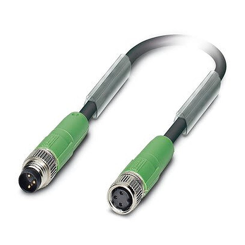 Phoenix Contact Male 3 way M8, Straight to Female 3 way M8, Straight Actuator/Sensor Cable, 300 mm