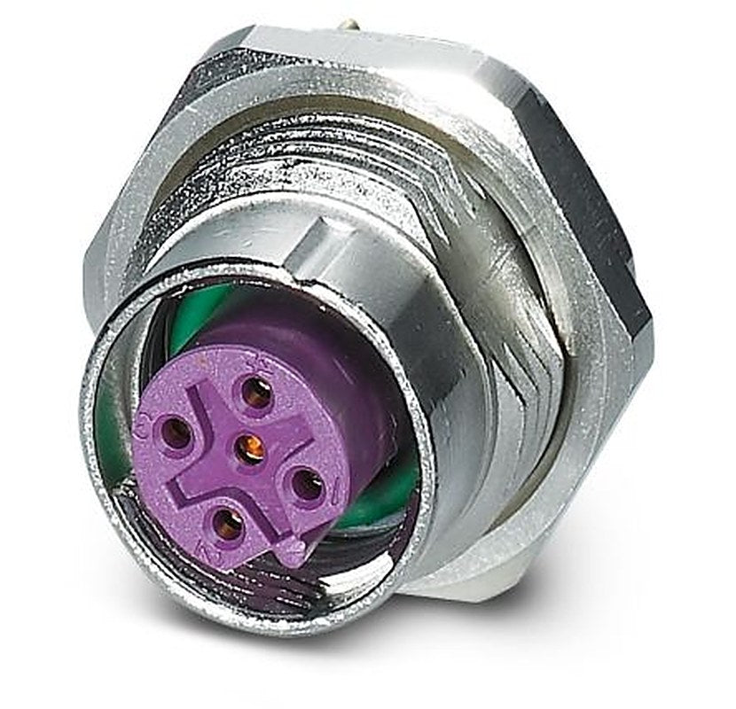 Phoenix Contact Circular Connector, 5 Contacts, Rear, M12 Connector, Socket, Female, IP67, SACC Series