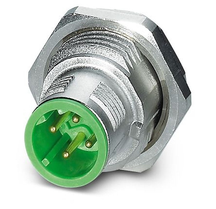 Phoenix Contact Circular Connector, 4 Contacts, Rear, M12 Connector, Plug, Male, IP67, SACC Series