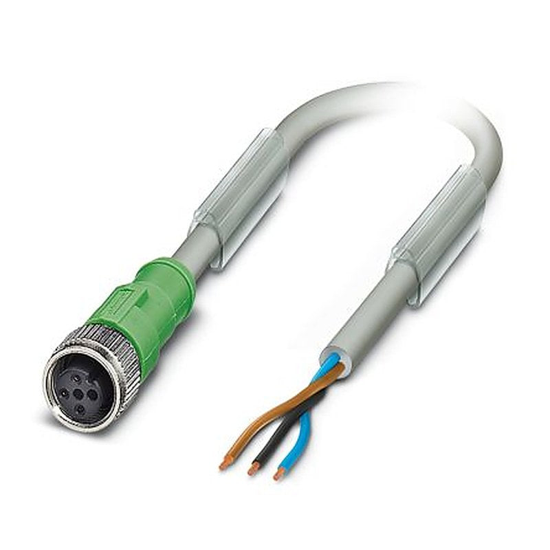 Phoenix Contact Female 3 way M12 to Unterminated 3 way Unterminated Sensor Actuator Cable, 3 m