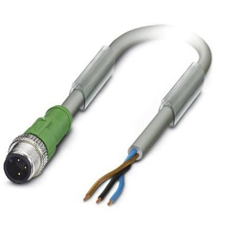 Phoenix Contact Male 3 way M12, Straight to Free Cable End Sensor Actuator Cable, 10 m