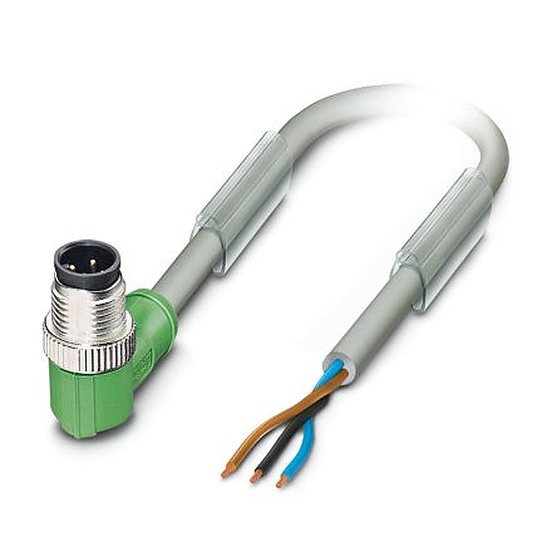 Phoenix Contact Male 3 way M12 to Unterminated 3 way Free Cable End Sensor Actuator Cable, 10 m