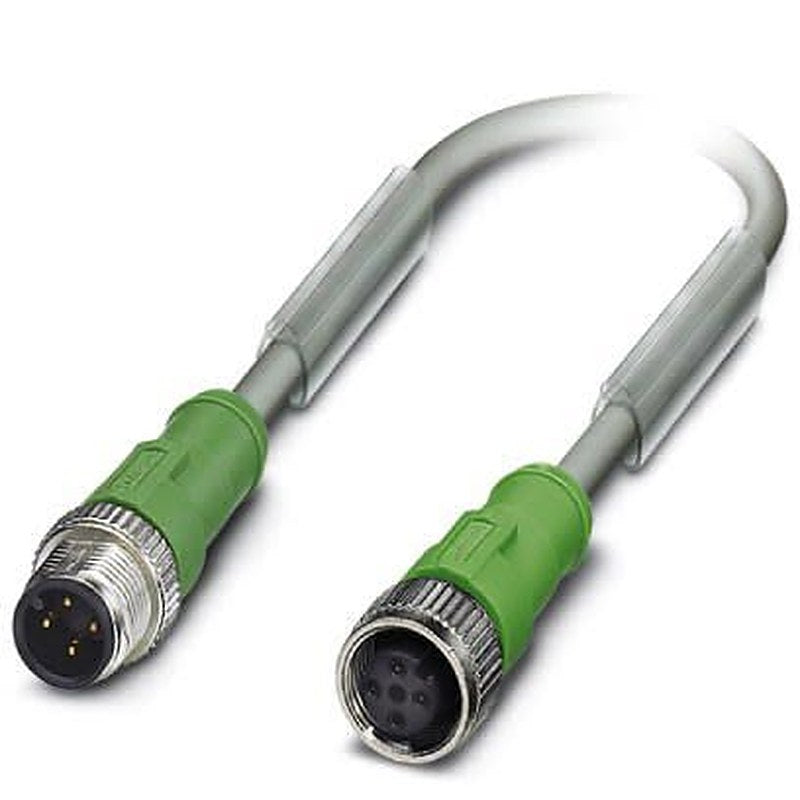 Phoenix Contact Male 4 way M12, Straight to Female 4 way M12 Sensor Actuator Cable, 300 mm
