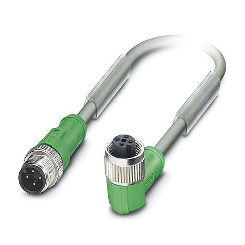 Phoenix Contact Male 4 way M12 to Female 4 way M12 Sensor Actuator Cable, 3 m