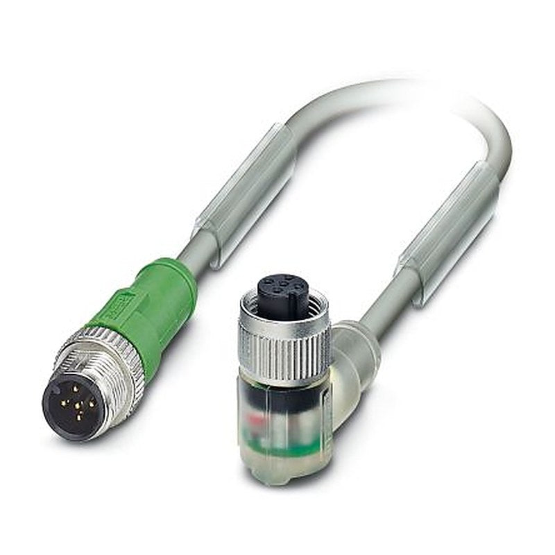 Phoenix Contact Male 5 way M12 to Female 5 way M12 Sensor Actuator Cable, 3 m