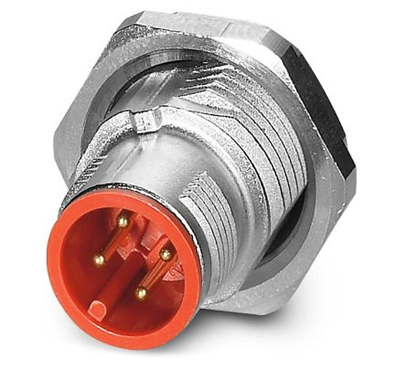 Phoenix Contact Circular Connector, 4 Contacts, Rear, M12 Connector, Plug, Male, IP67