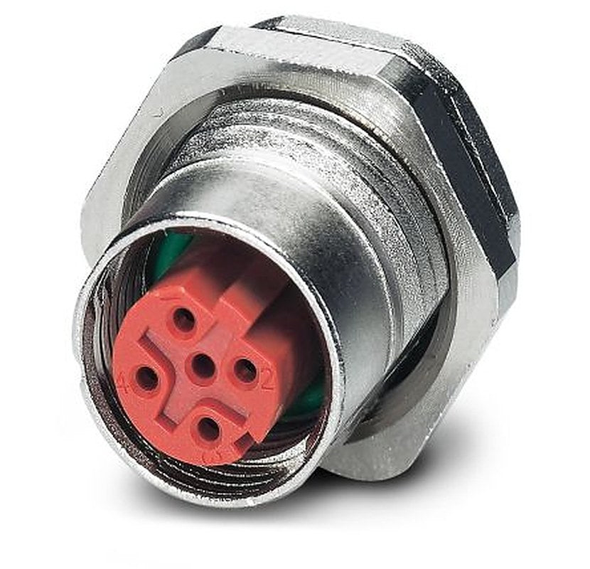Phoenix Contact Circular Connector, 4 Contacts, Rear, M12 Connector, Socket, Female, IP67, SACC Series