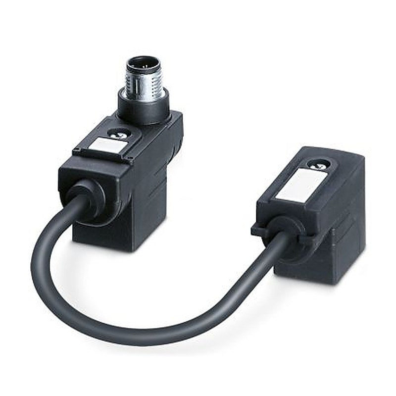 Phoenix Contact Female 4 way DIN 43650 Form B to Male 4 way Straight Sensor Actuator Cable, 200 mm