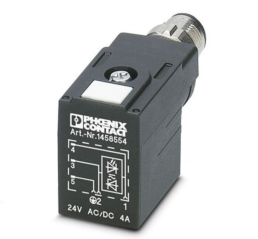 Phoenix Contact SAC-3P-MR/B-1L-Z SCO 1458554 Series Solenoid Valve Connector, 1458554