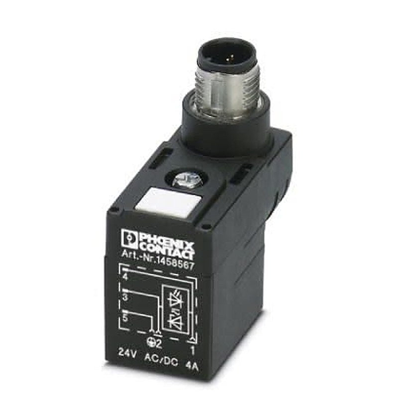Phoenix Contact Solenoid Valve Connector, 1458567