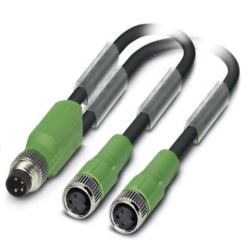 Phoenix Contact Male 4 way M8, Straight to Female 4 way M8, Straight Sensor Actuator Cable, 300 mm