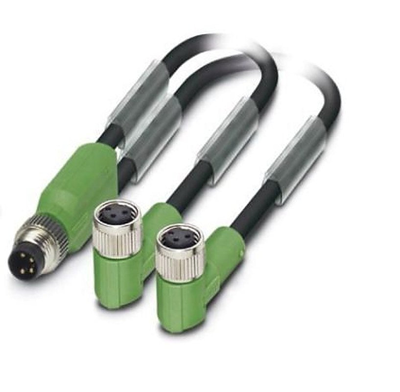 Phoenix Contact Male 4 way M8, Straight to Female 4 way M8 Sensor Actuator Cable, 300 mm