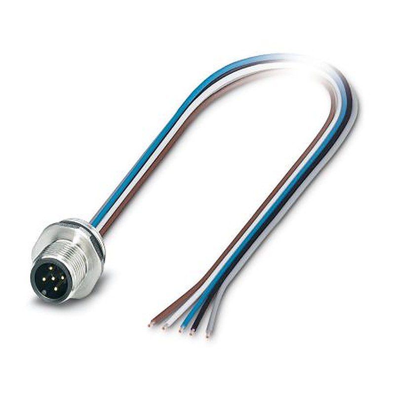 Phoenix Contact Male 5 way M12 to 5 way Unterminated Sensor Actuator Cable, 500 mm