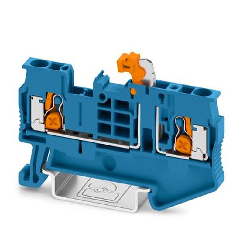 Phoenix Contact 1462717 XT Series Knife Disconnect Terminal Block Blue, 2.5mm², 1-Level, Push-in