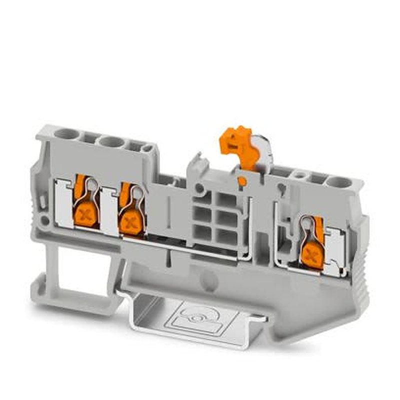Phoenix Contact 1462720 XT Series Knife Disconnect Terminal Block Grey, 2.5mm², 1-Level, Push-in