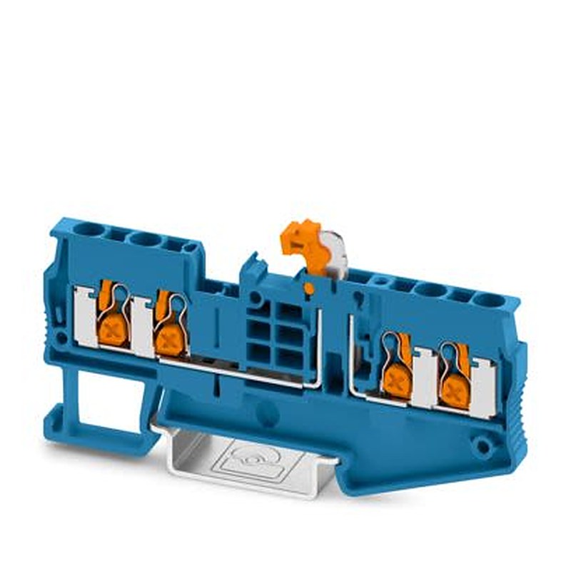Phoenix Contact 1462726 XT Series Knife Disconnect Terminal Block Blue, 2.5mm², 1-Level, Push-in