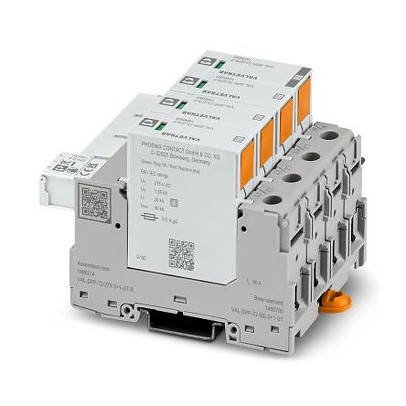 Phoenix Contact, VAL Surge Arrester 305V dc Maximum Voltage Rating 40 kA Maximum Surge Current Type 2 Arrester