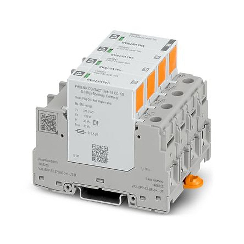 Phoenix Contact, VAL Surge Arrester 275V dc Maximum Voltage Rating 80 kA Maximum Surge Current Type 2 Arrester