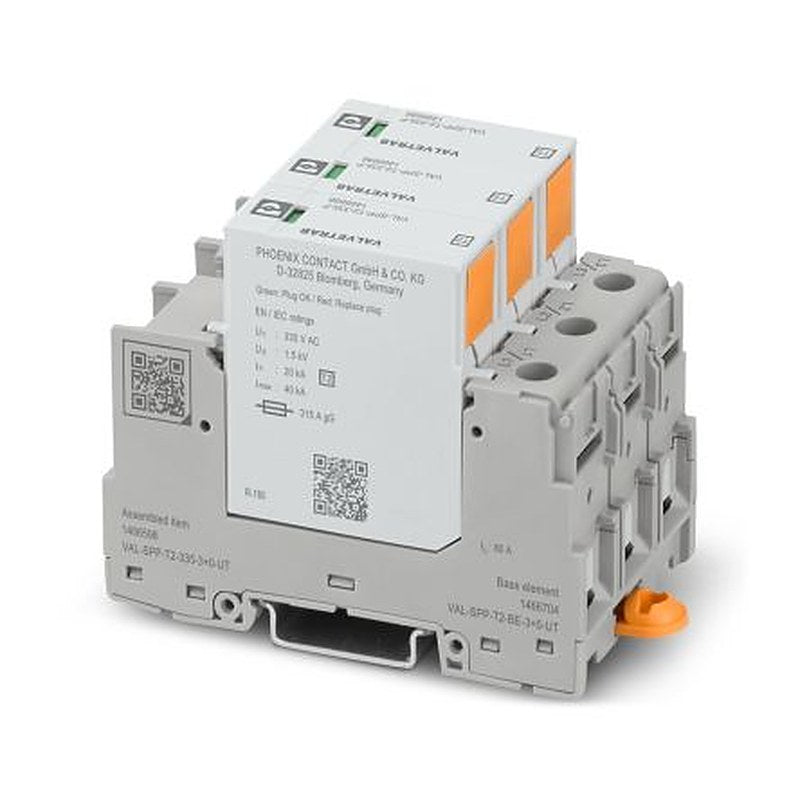 Phoenix Contact, VAL Surge Arrester 335V dc Maximum Voltage Rating 40 kA Maximum Surge Current Type 2 Arrester