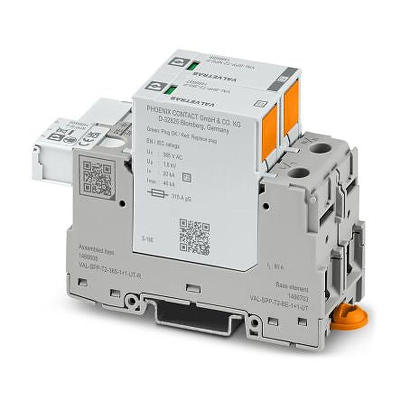 Phoenix Contact, VAL Surge Arrester 385V dc Maximum Voltage Rating 40 kA Maximum Surge Current Type 2 Arrester