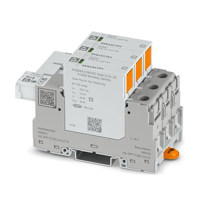Phoenix Contact, VAL Surge Arrester 760V dc Maximum Voltage Rating 40 kA Maximum Surge Current Type 2 Arrester