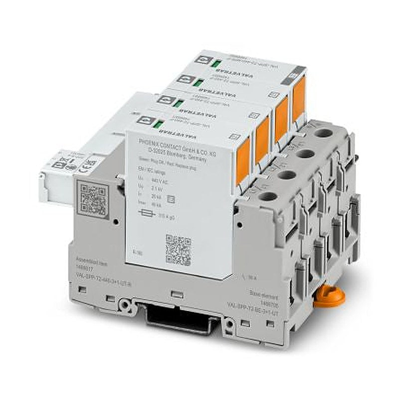 Phoenix Contact, VAL Surge Arrester 440V dc Maximum Voltage Rating 40 kA Maximum Surge Current Type 2 Arrester