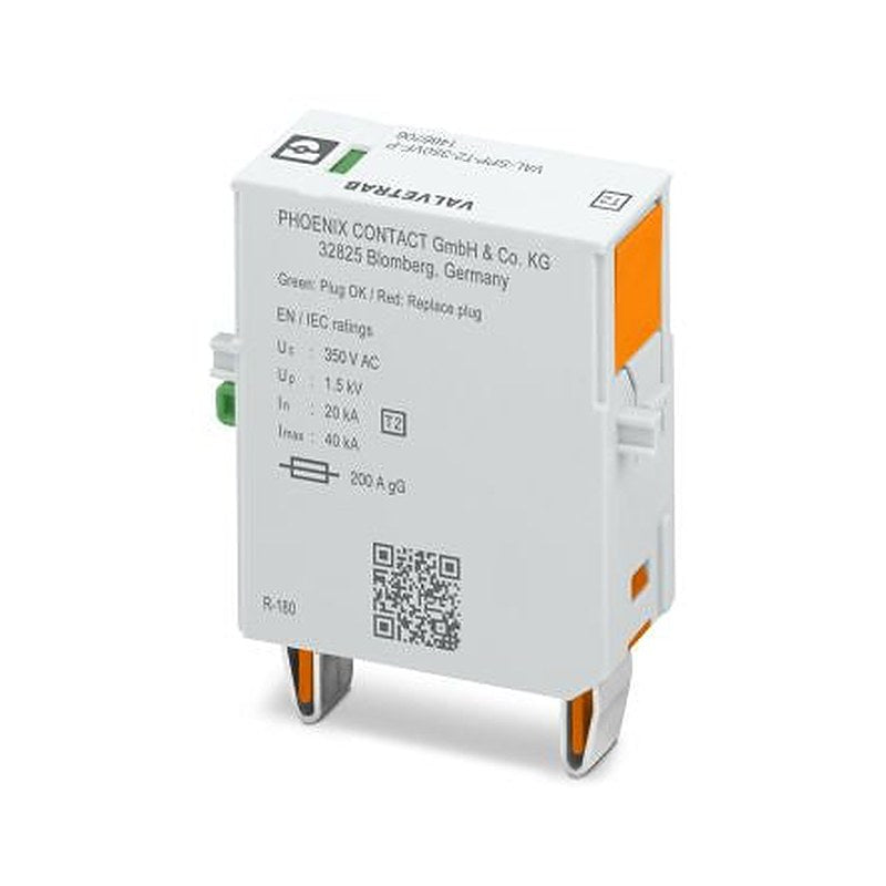Phoenix Contact, VAL-SPP Plug 350V ac Maximum Voltage Rating Type 2 Arrester