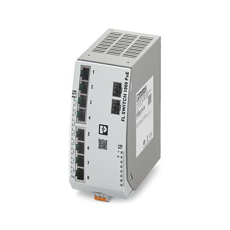 Phoenix Contact FL SWITCH 1100T-8POE-2SFP Unmanaged 10 Port Ethernet Switch Power Over Ethernet