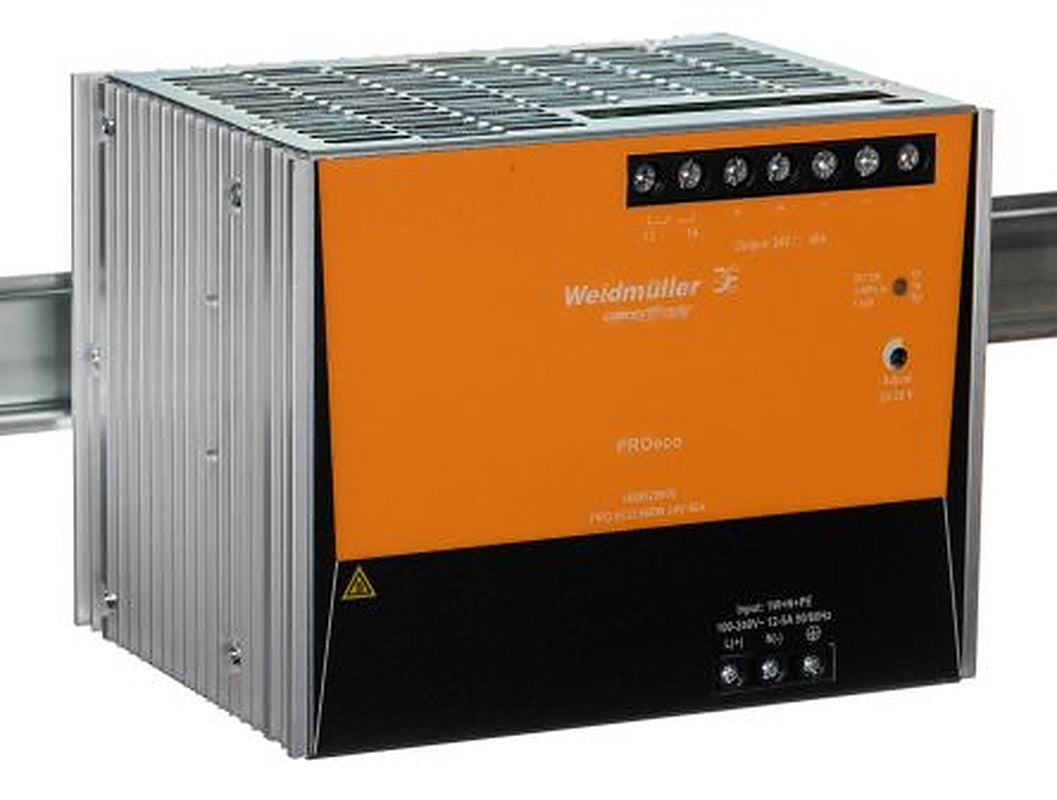Weidmüller PROeco Switched Mode DIN Rail Power Supply 370 V dc, 264V ac AC/DC Input 28V dc, 40 A Output DC 960 W